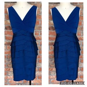 Navy Adrianna Papell Cocktail Dress